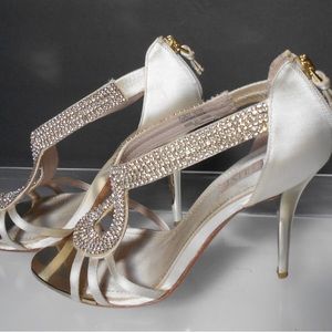 Glint Rhinestone shoes… Never worn. Perfect for weddings or a sexy evening out.